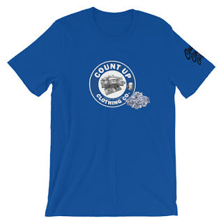 CountUp Clothing Company™ "Count Up" Blue Logo Tee