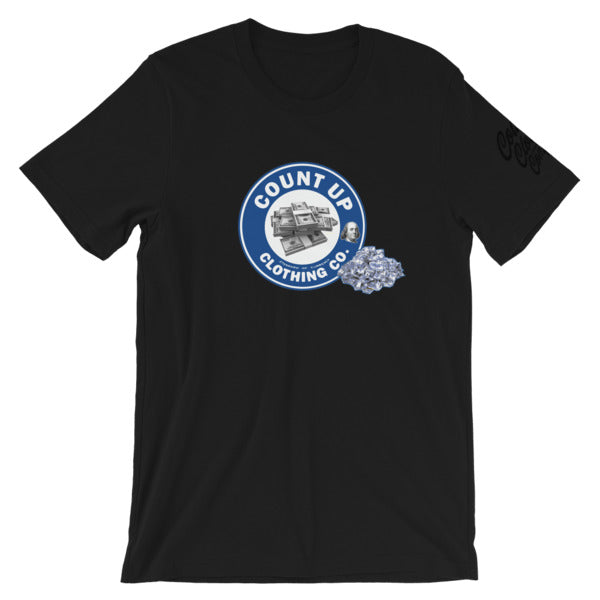 CountUp Clothing Company™ "Count Up" Blue Logo Tee