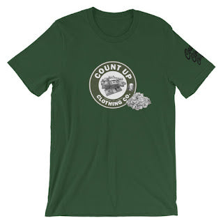 CountUp Clothing Company™ "Count Up" Green Logo Tee