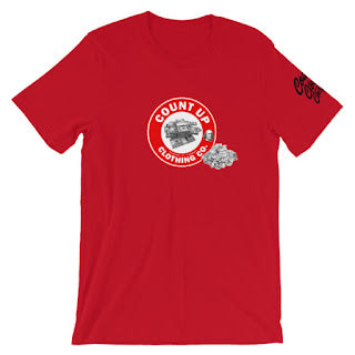 CountUp Clothing Company™ "Count Up" Red Logo Tee