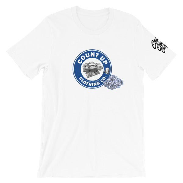 CountUp Clothing Company™ "Count Up" Blue Logo Tee
