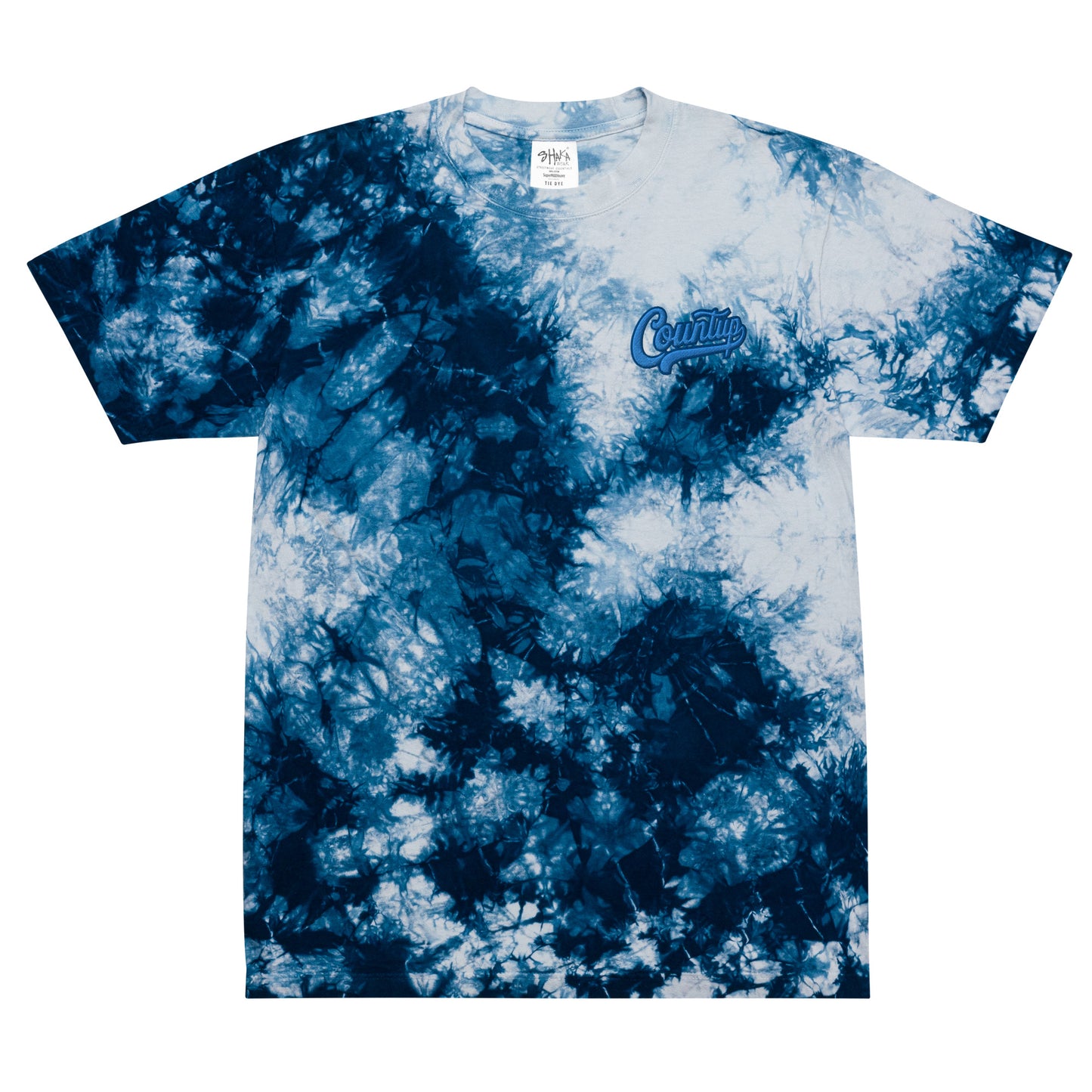 CountUp Clothing Company™ Ocean/ Midnight Oversized tie-dye t-shirt