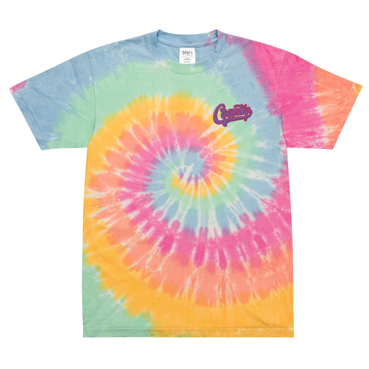 CountUp Clothing Company™ Opaque/Pastel Oversized tie-dye t-shirt