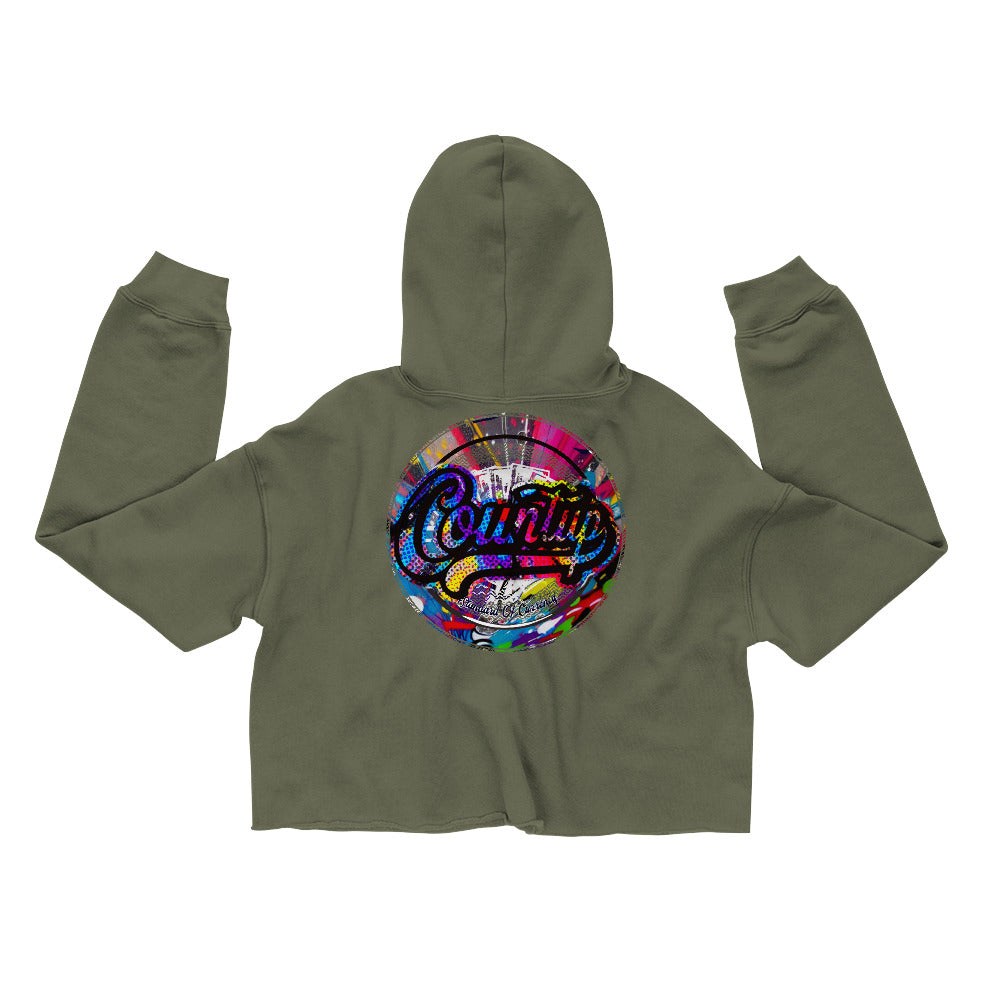 CountUp Clothing Company™ Countup Logo Ladies Cropped Hoodie
