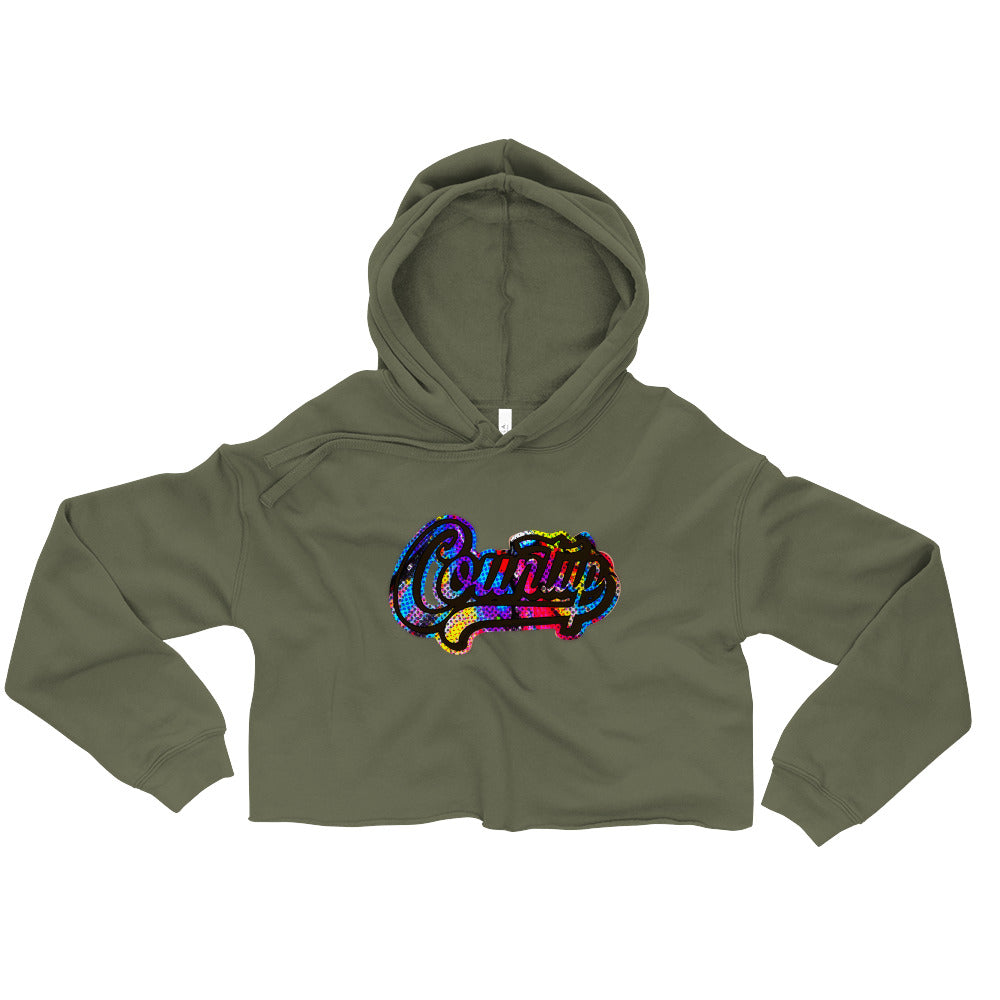 CountUp Clothing Company™ Countup Logo Ladies Cropped Hoodie