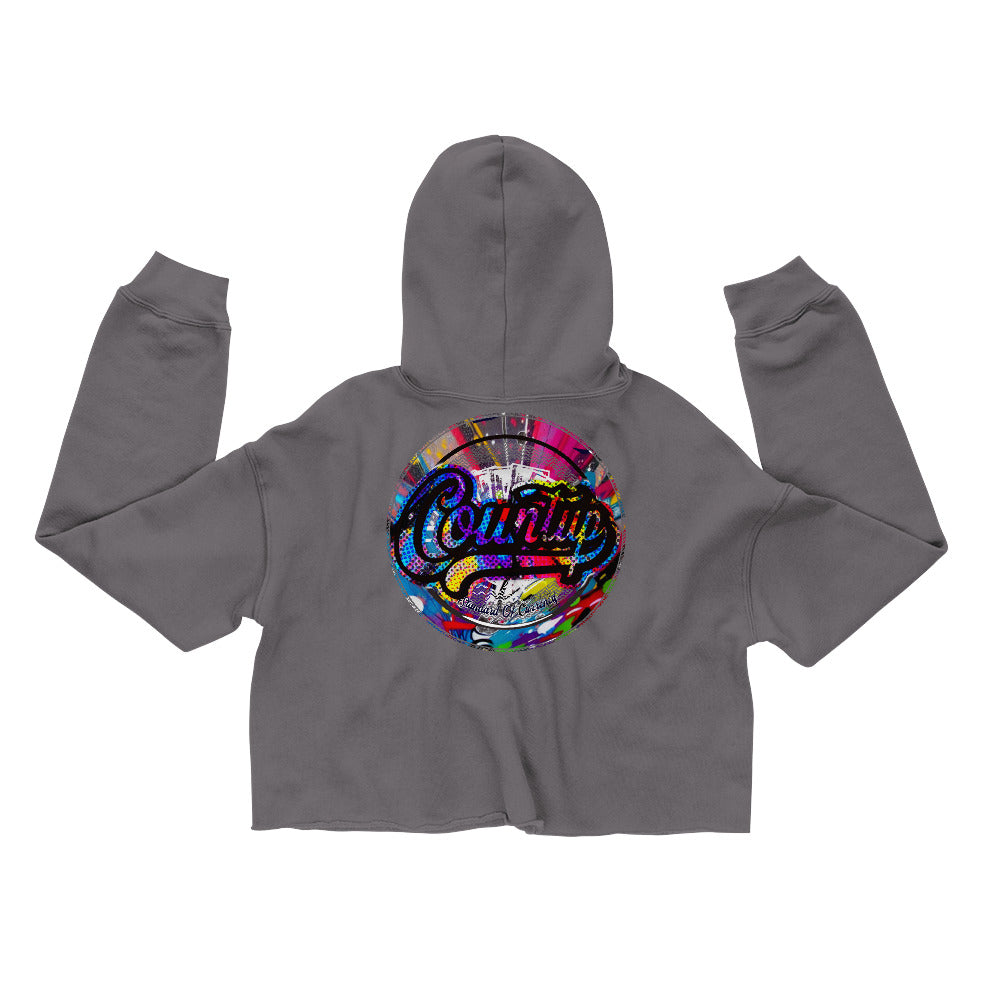 CountUp Clothing Company™ Countup Logo Ladies Cropped Hoodie