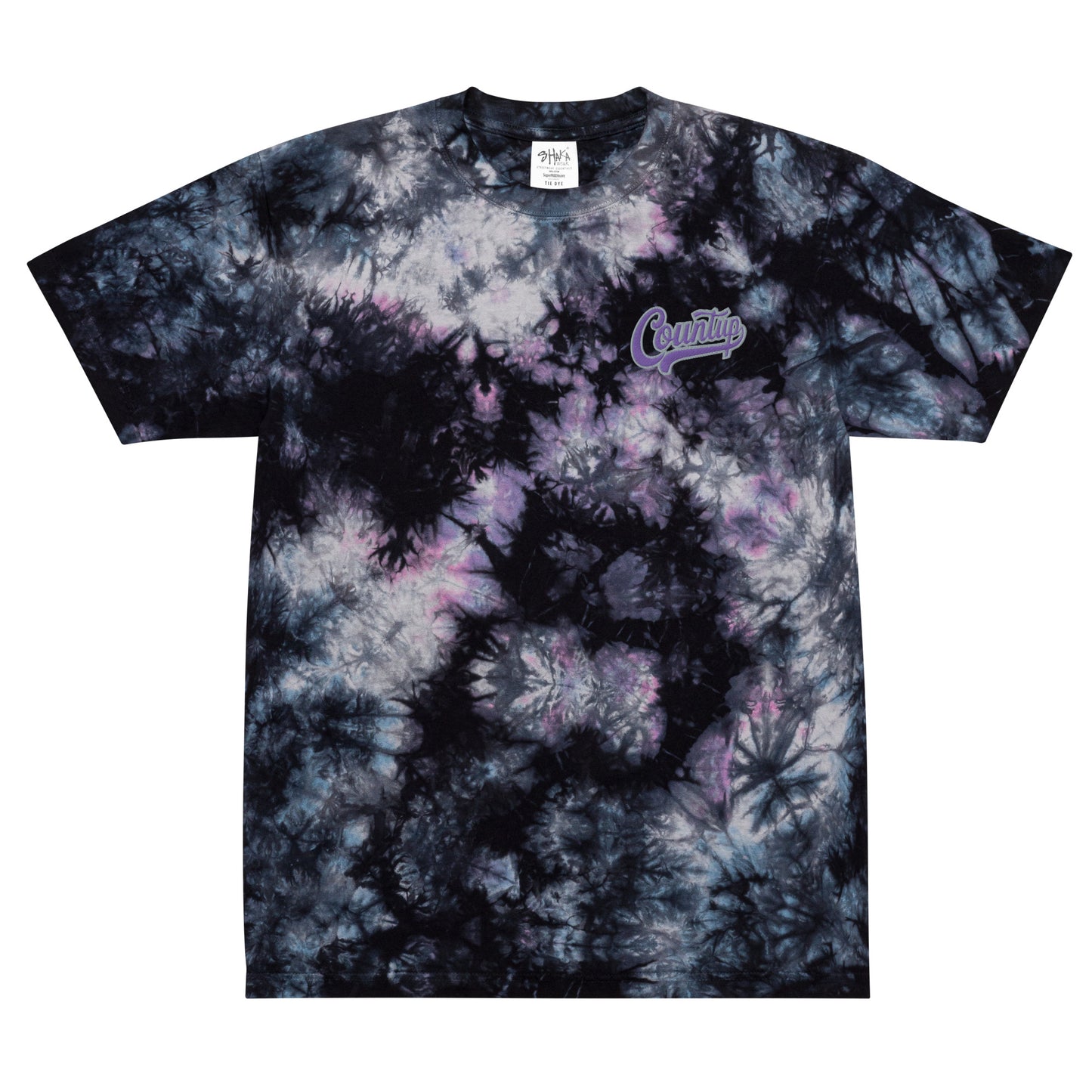 CountUp Clothing Company™ Midnight/Mist Oversized tie-dye t-shirt